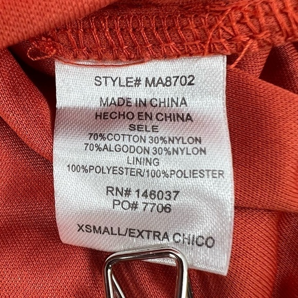 FASHION NOVA Rust Orange Set My Eyes On You Lace Romper Size XS Women’s - Picture 5 of 5